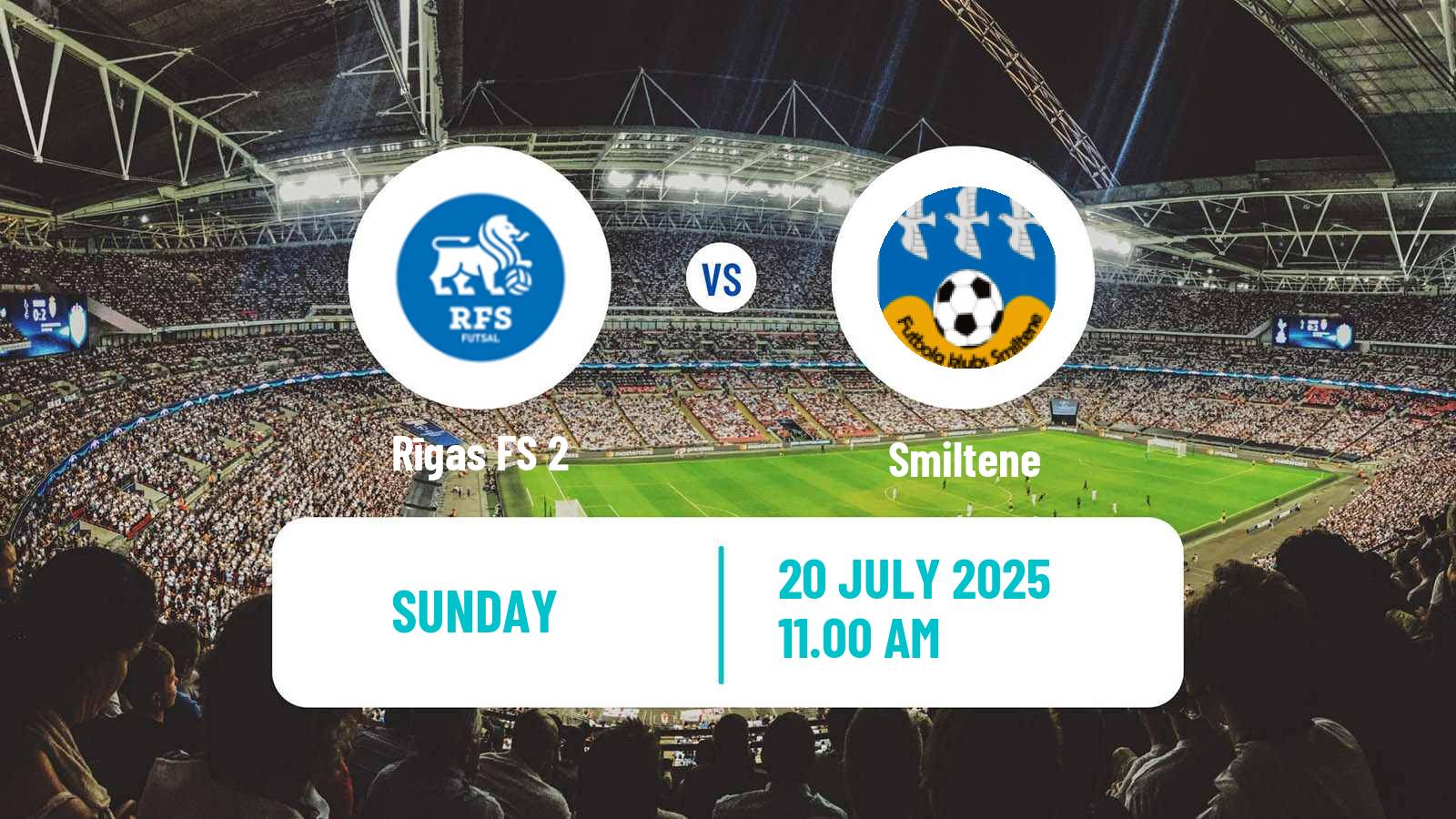 Football Latvian 1 Liga Rīgas FS 2 - Smiltene