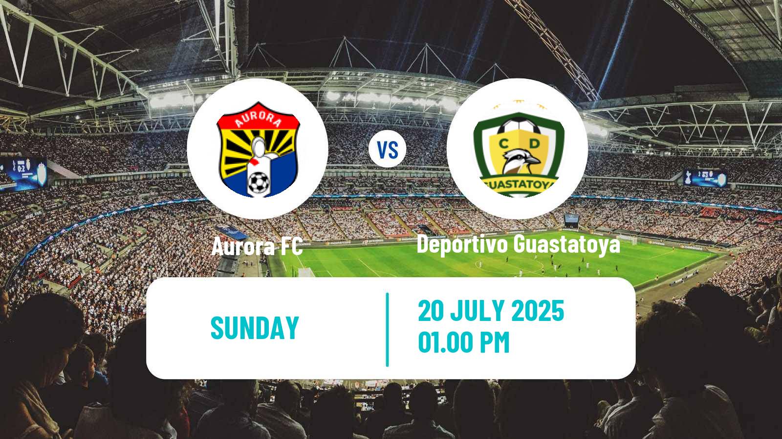 Football Guatemala Liga Nacional Aurora - Deportivo Guastatoya