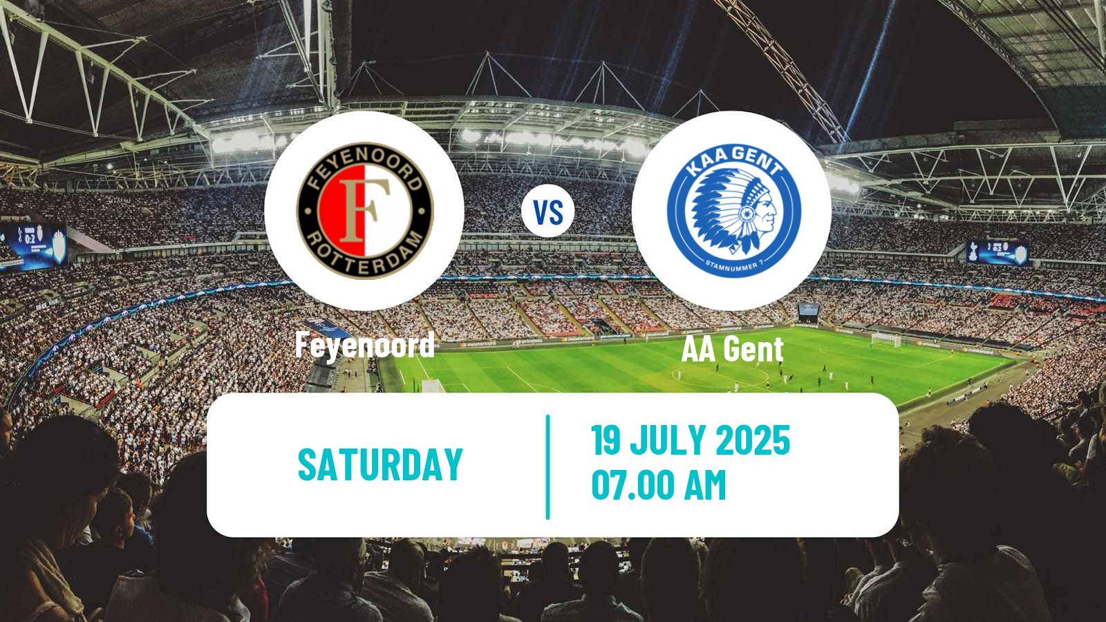Soccer Club Friendly Feyenoord - Gent