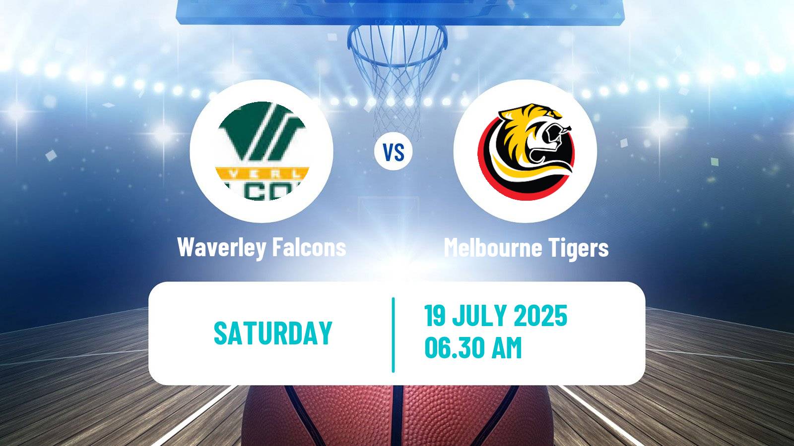 Basketball Australian NBL1 South Waverley Falcons - Melbourne Tigers