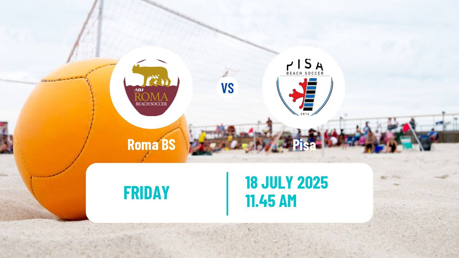 Beach soccer Serie A Roma - Pisa