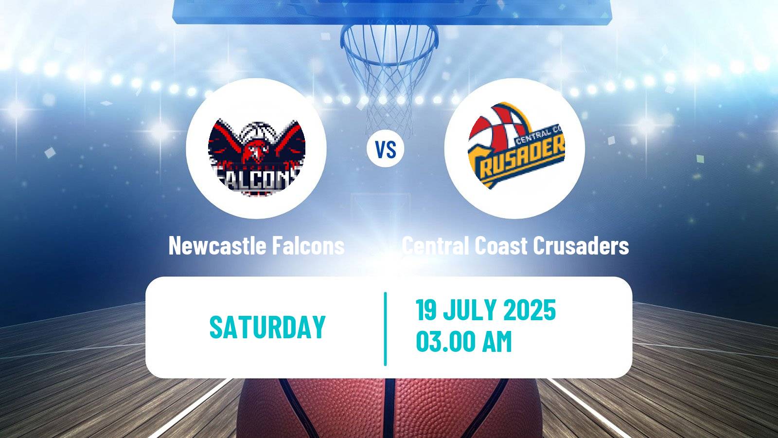 Basketball Australian NBL1 East Women Newcastle Falcons - Central Coast Crusaders