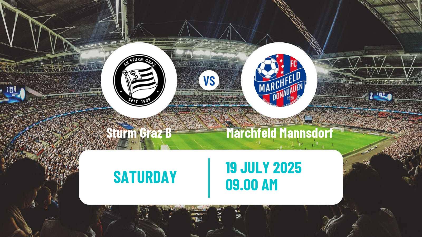 Soccer Club Friendly Sturm Graz B - Marchfeld Mannsdorf