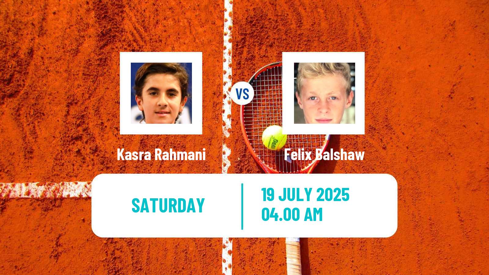 Tennis ITF M15 Nova Gorica Men Kasra Rahmani - Felix Balshaw
