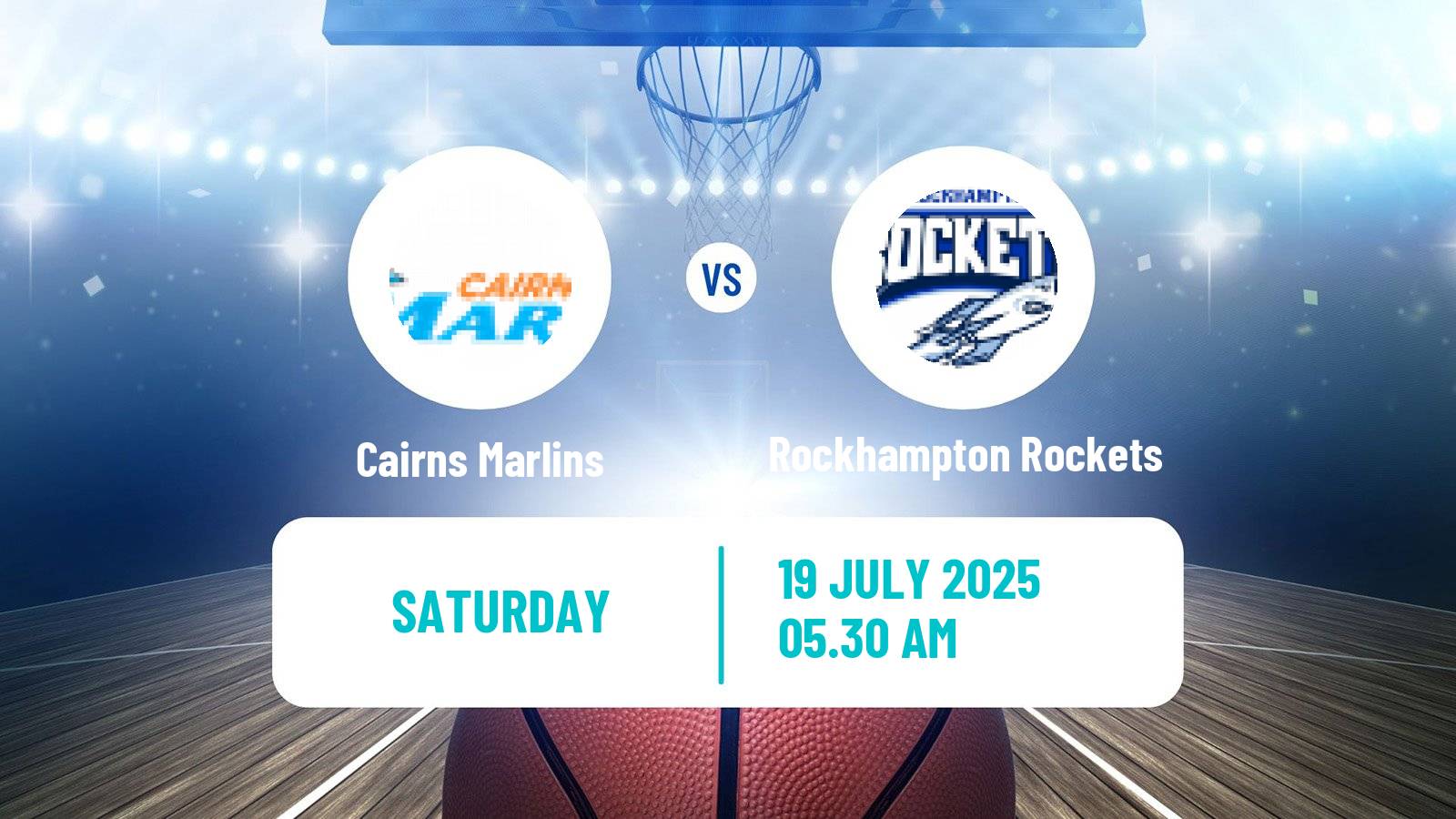 Basketball Australian NBL1 North Cairns Marlins - Rockhampton Rockets