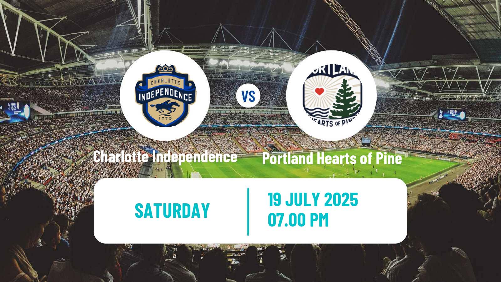 Football USL League One Charlotte Independence - Portland Hearts of Pine