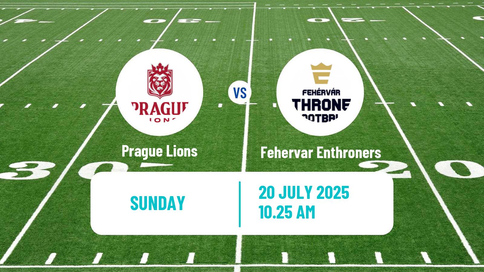 American football European League of American Football Prague Lions - Fehervar Enthroners