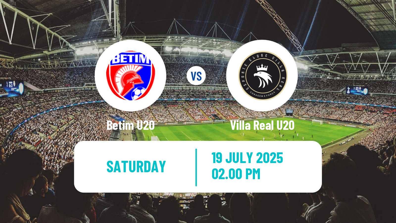 Football Brazilian Mineiro U20 Betim U20 - Villa Real U20