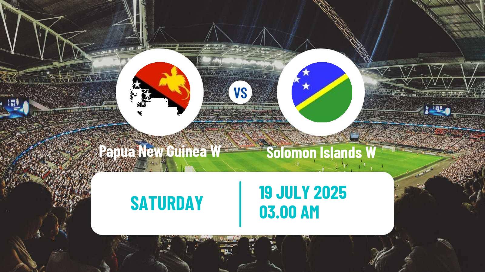 Football OFC Nations Cup Women Papua New Guinea W - Solomon Islands W