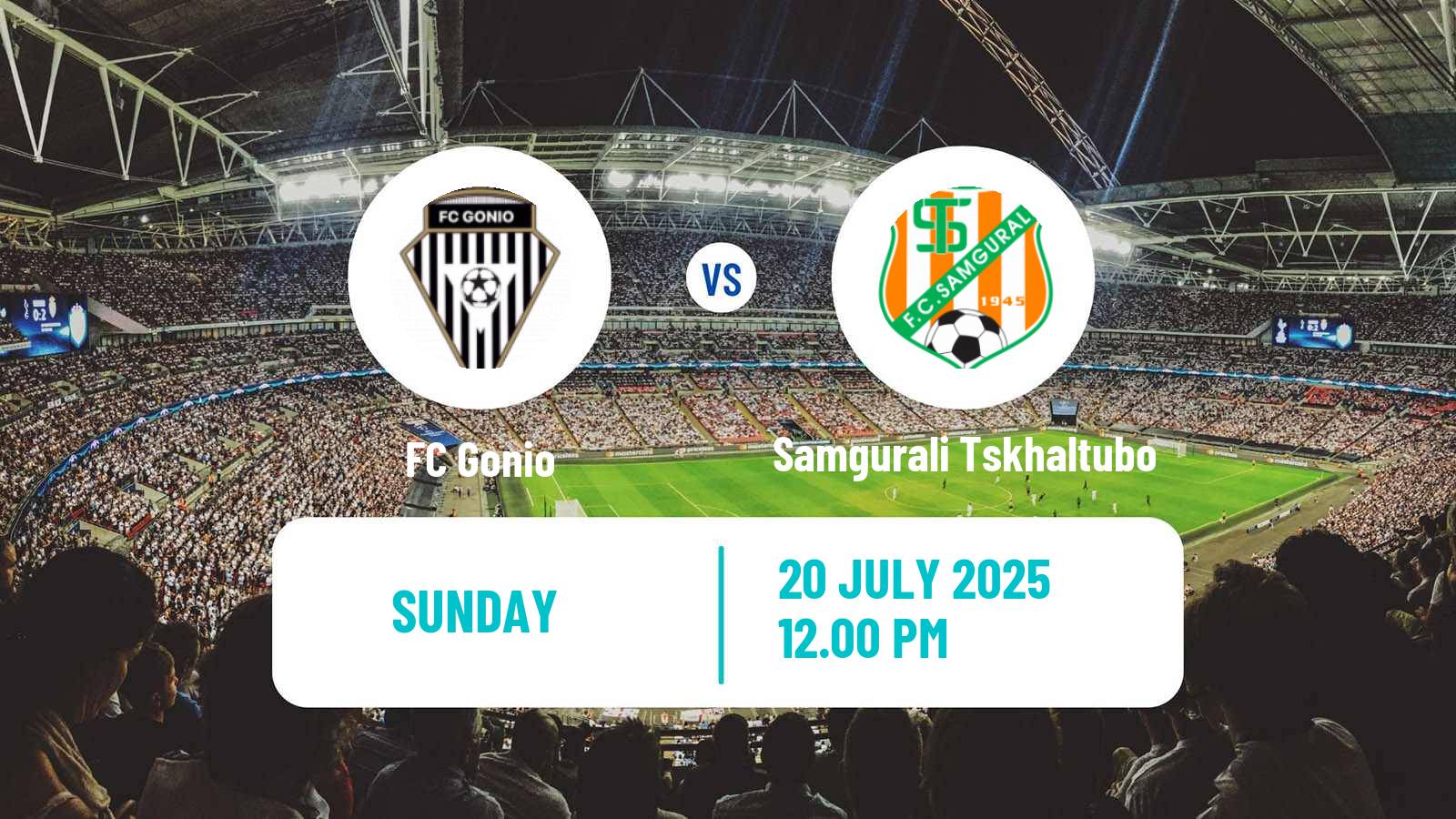 Football Georgian Cup Gonio - Samgurali Tskhaltubo