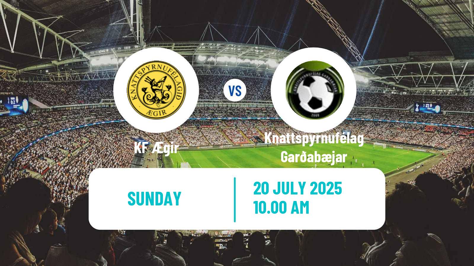 Football Icelandic Division 2 Ægir - Knattspyrnufélag Garðabæjar