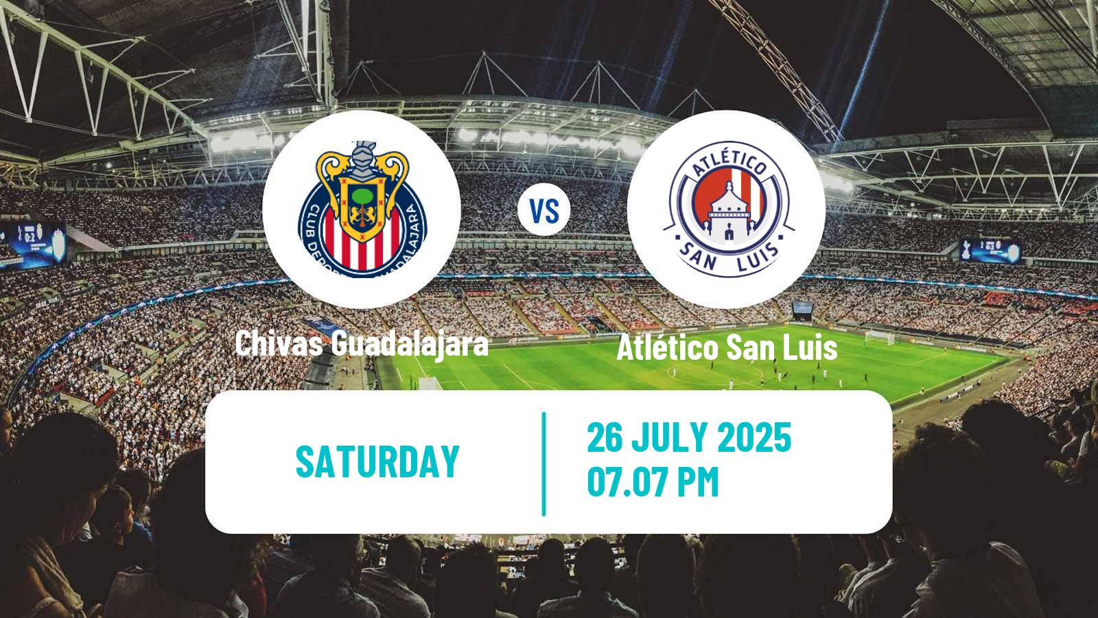 Football Mexican Liga MX Chivas Guadalajara - Atlético San Luis