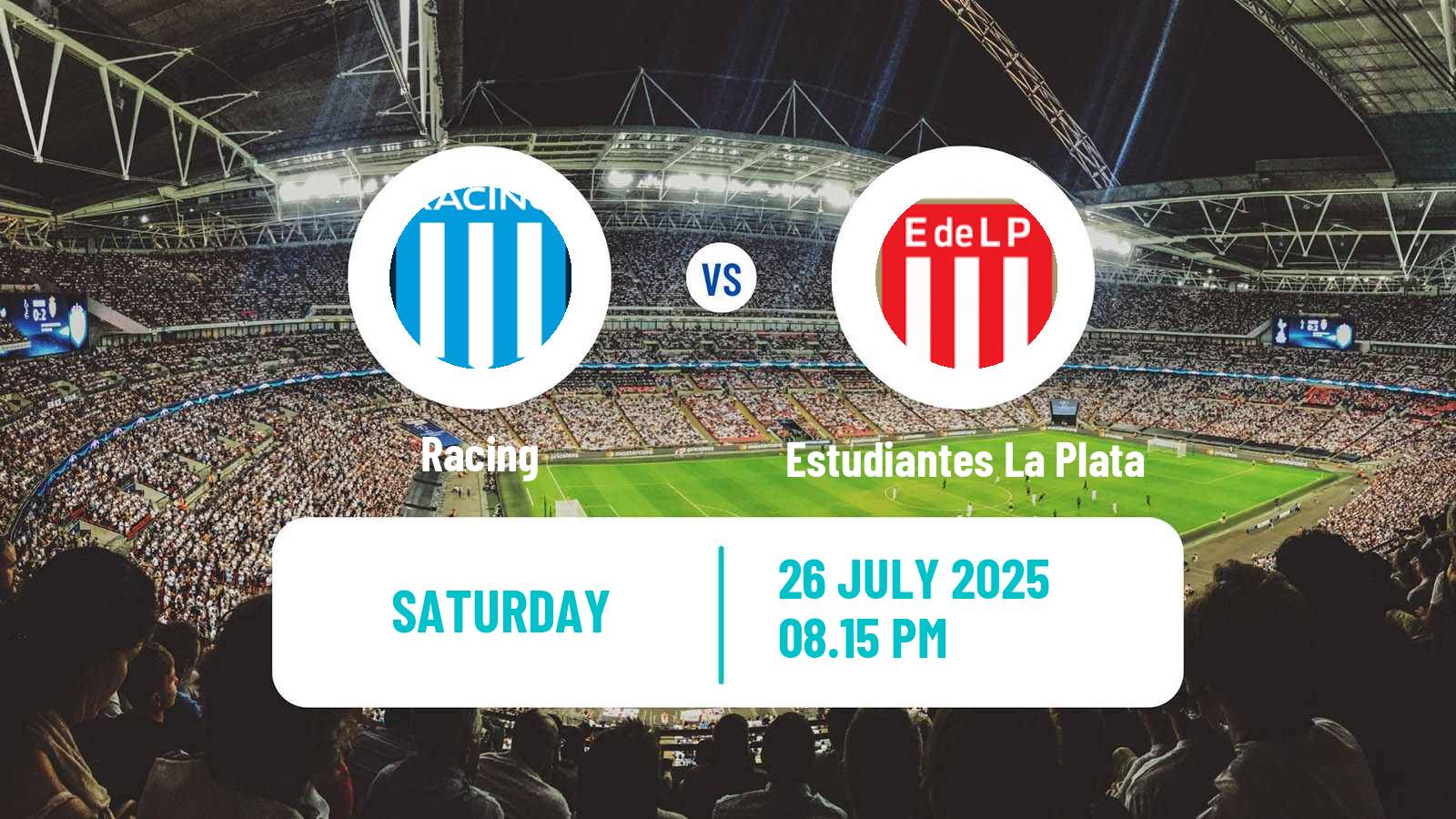 Football Argentinian Liga Profesional Racing - Estudiantes La Plata