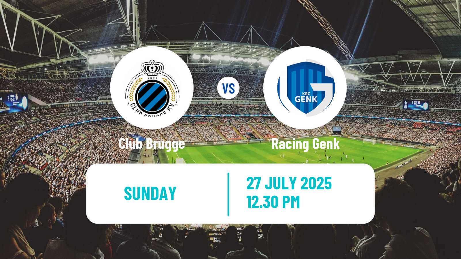 Football Belgian Jupiler Pro League Club Brugge - Genk