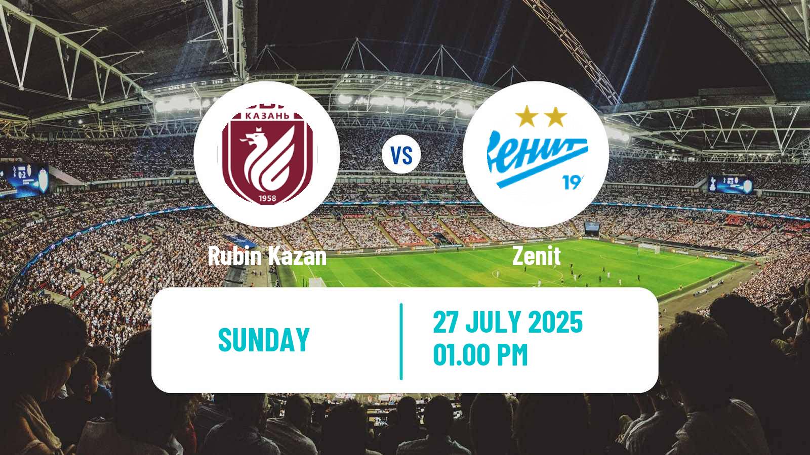 Football Russian Premier League Rubin Kazan - Zenit