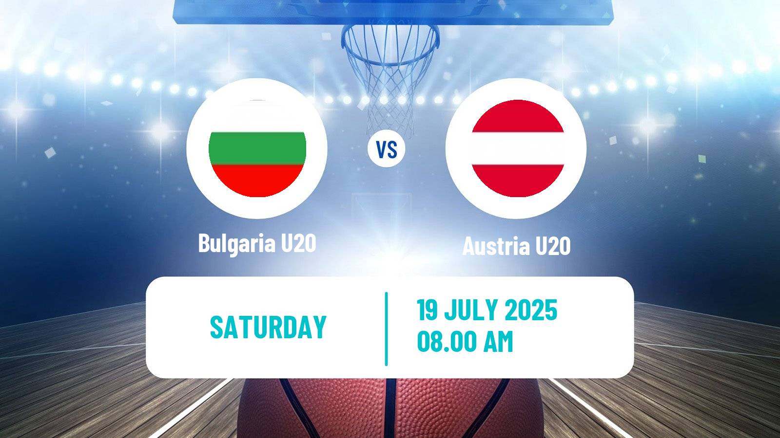 Basketball EuroBasket U20 B Bulgaria U20 - Austria U20