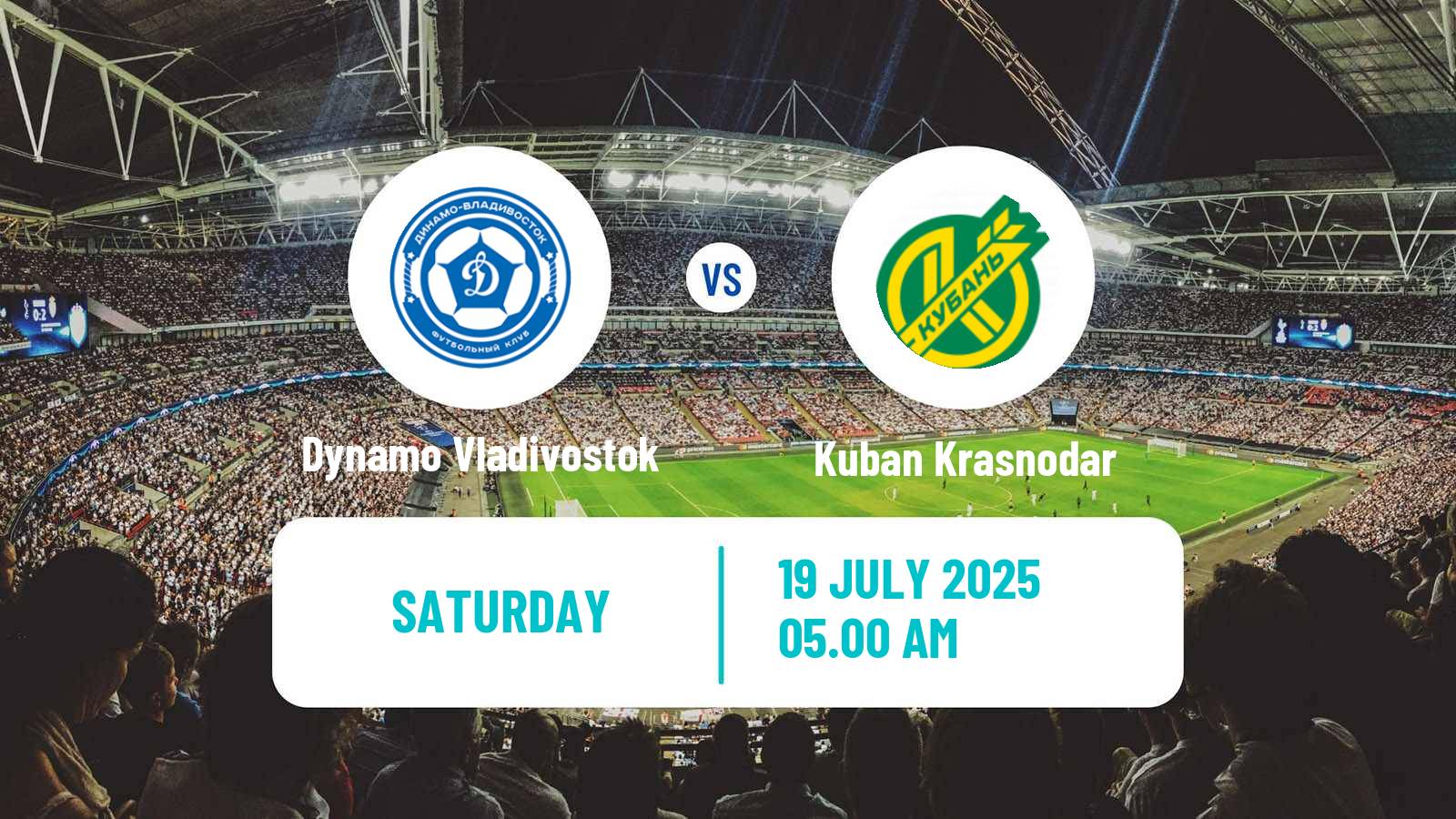 Football Russian FNL 2 Division A Silver Dynamo Vladivostok - Kuban Krasnodar