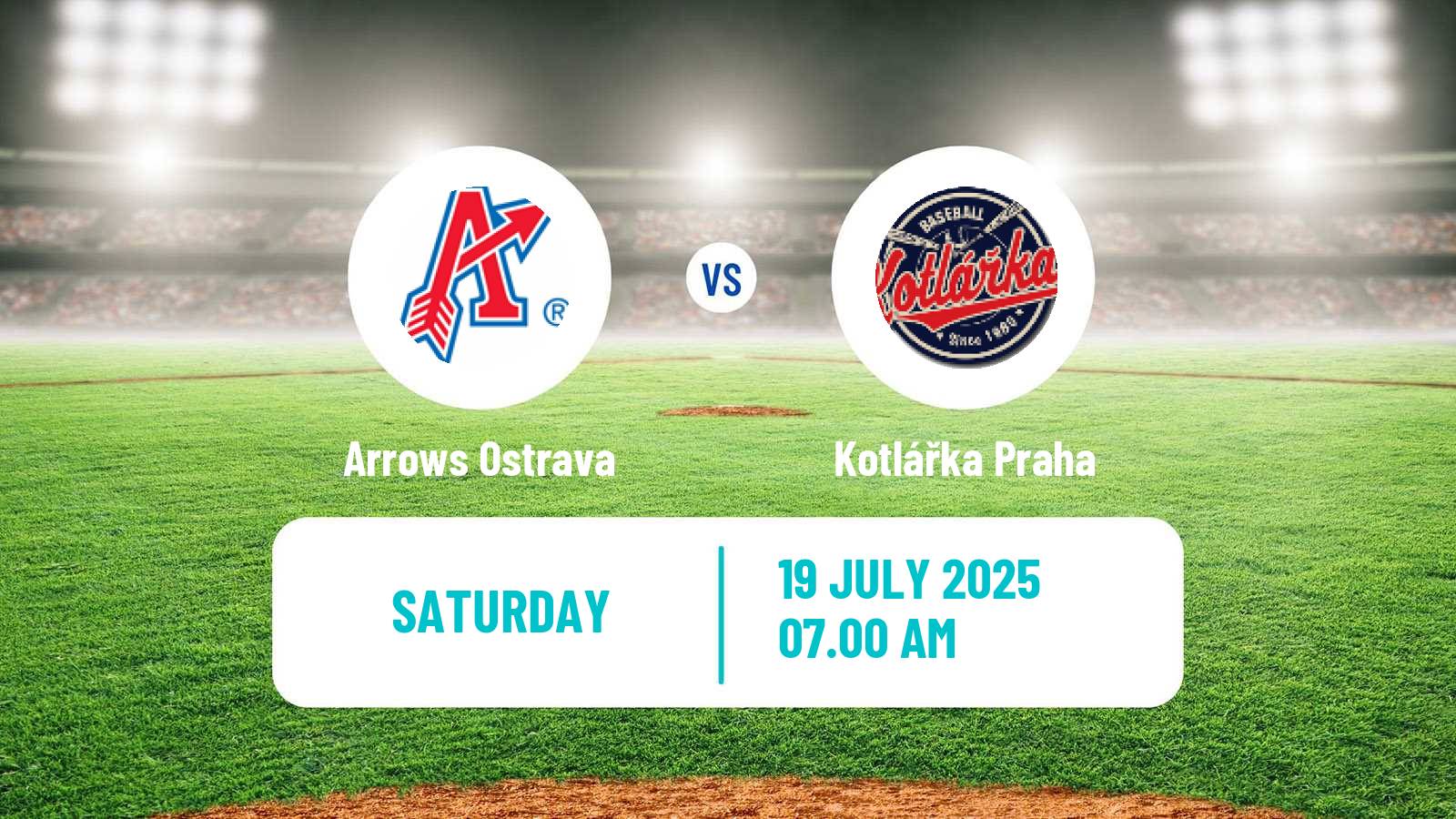 Baseball Czech Extraliga Baseball Arrows Ostrava - Kotlářka Praha