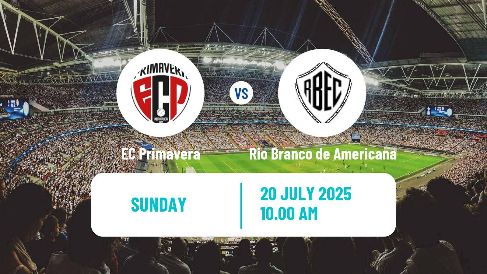 Football Brazilian Copa Paulista EC Primavera - Rio Branco de Americana
