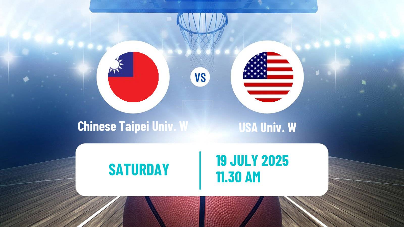 Basketball Universiade Basketball Women Chinese Taipei Univ. W - USA Univ. W