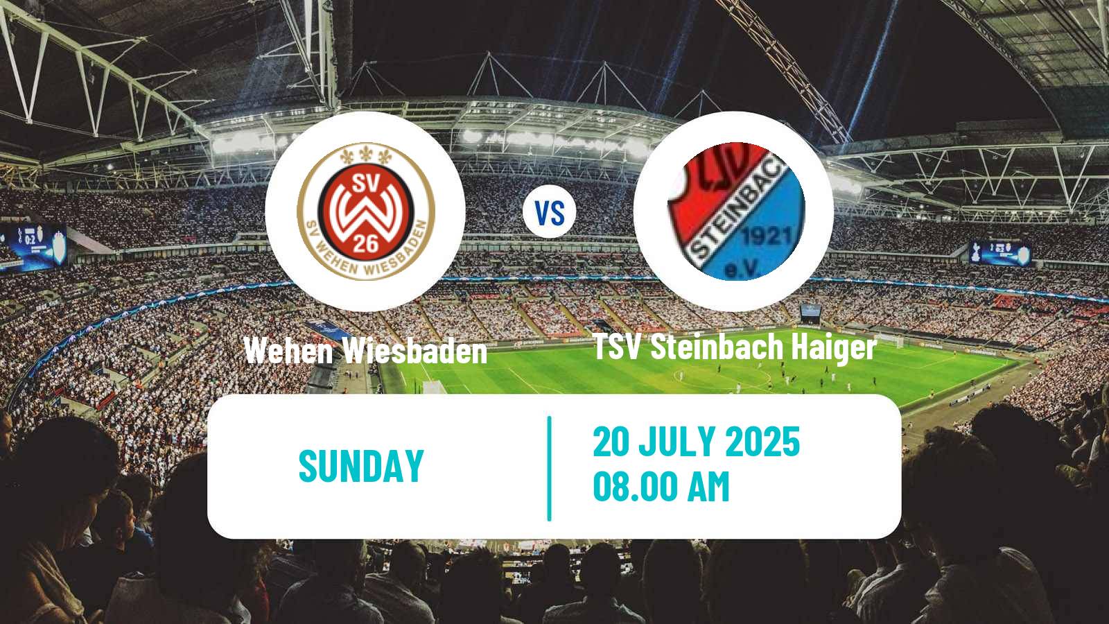 Football Club Friendly Wehen Wiesbaden - TSV Steinbach Haiger