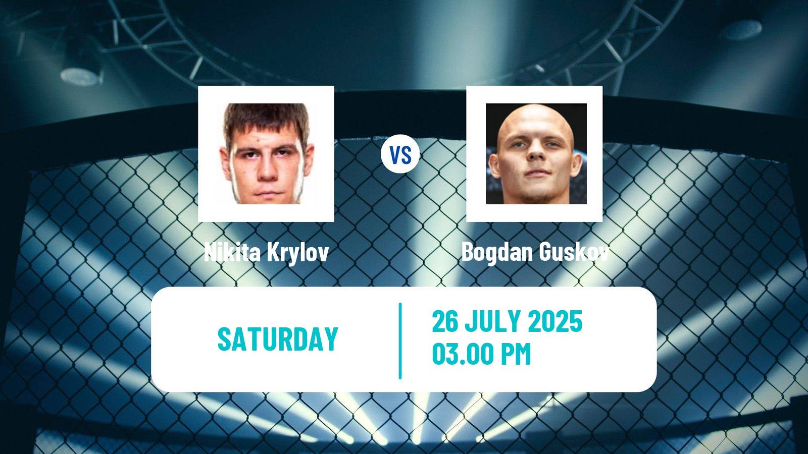 MMA Light Heavyweight UFC Men Nikita Krylov - Bogdan Guskov