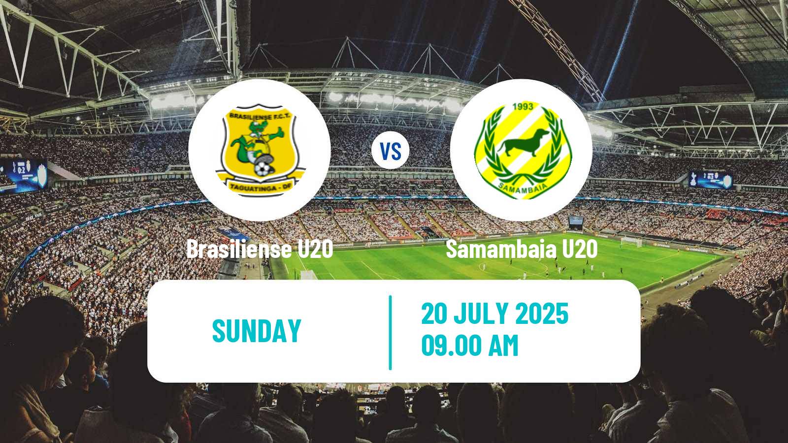 Football Brazilian Brasiliense U20 Brasiliense U20 - Samambaia U20