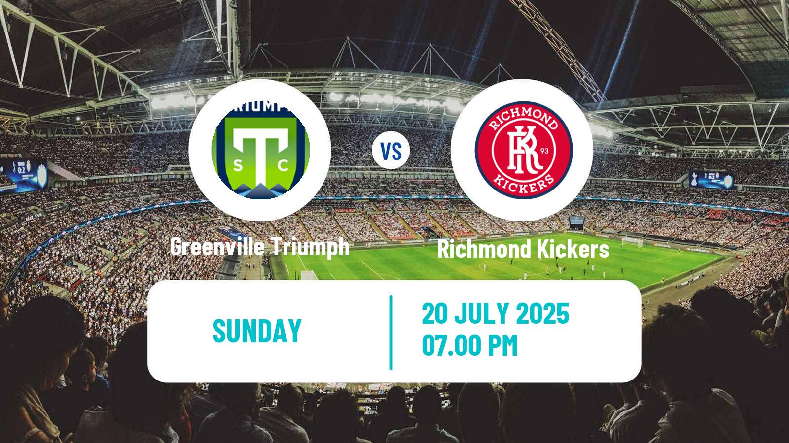 Football USL League One Greenville Triumph - Richmond Kickers