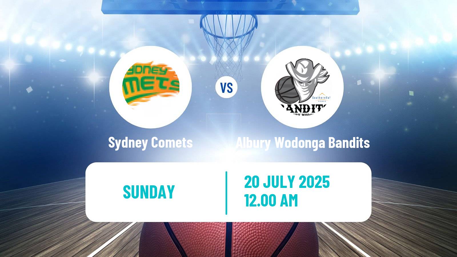Basketball Australian NBL1 East Sydney Comets - Albury Wodonga Bandits