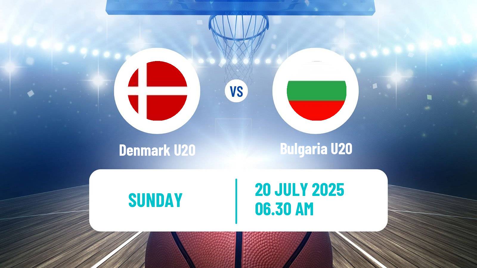 Basketball EuroBasket U20 B Denmark U20 - Bulgaria U20