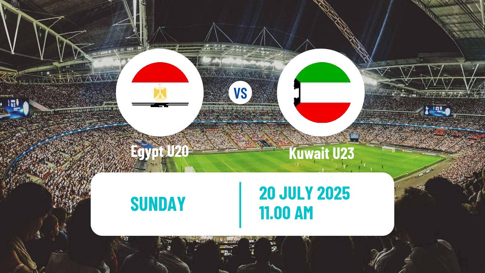 Football Friendly Egypt U20 - Kuwait U23