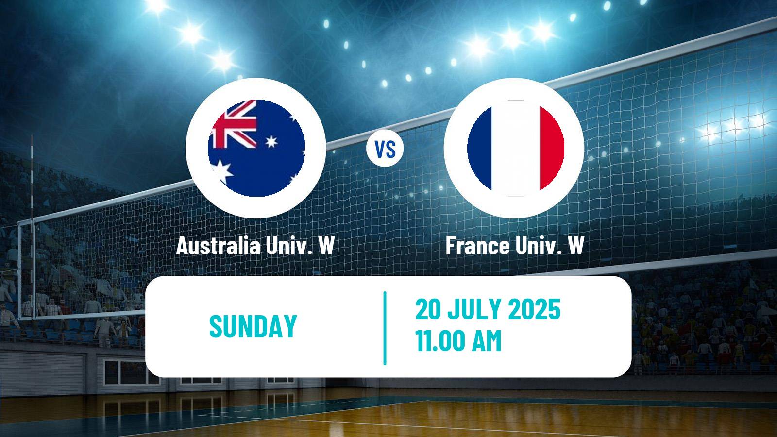 Volleyball Universiade Volleyball Women Australia Univ. W - France Univ. W