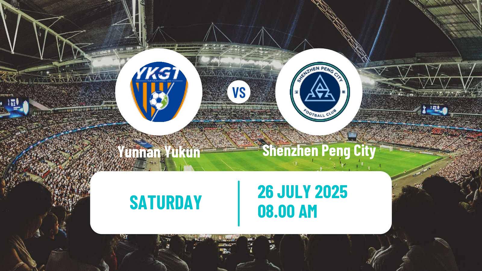 Football Chinese Super League Yunnan Yukun - Shenzhen Peng City