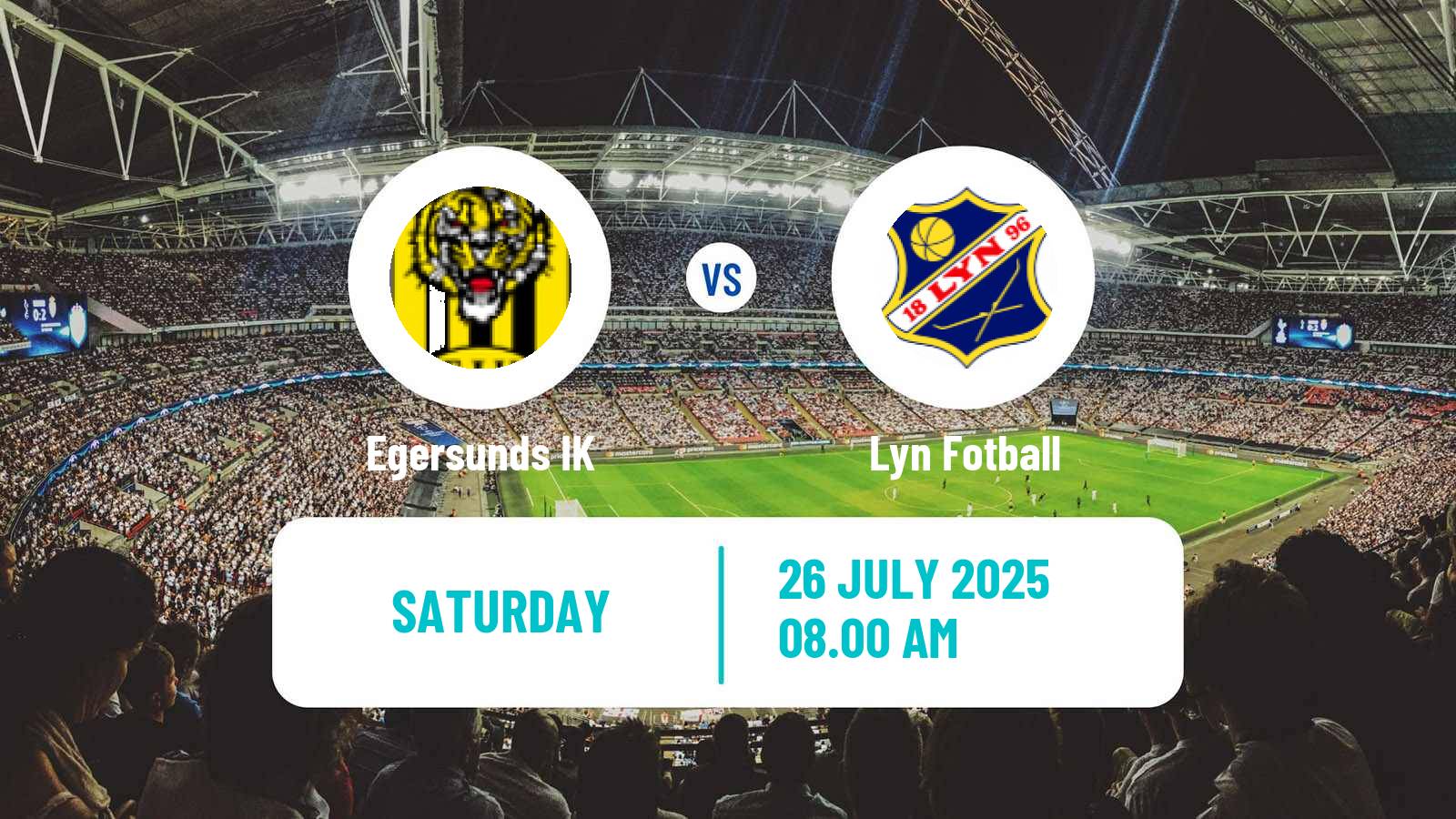Football Norwegian Adeccoligaen Egersund - Lyn
