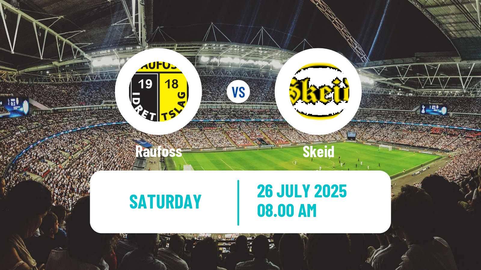 Football Norwegian Adeccoligaen Raufoss - Skeid