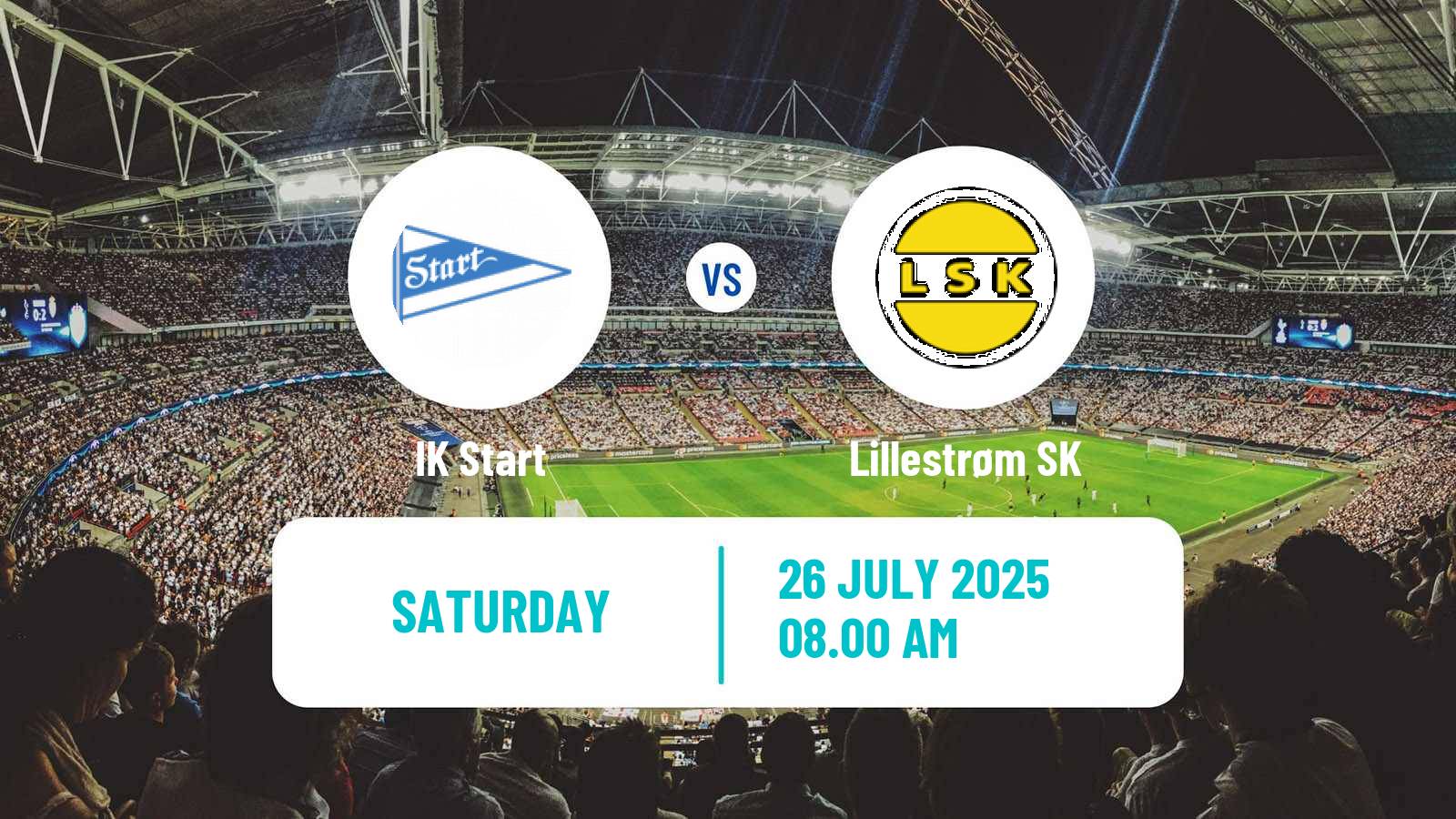 Football Norwegian Adeccoligaen Start - Lillestrøm SK
