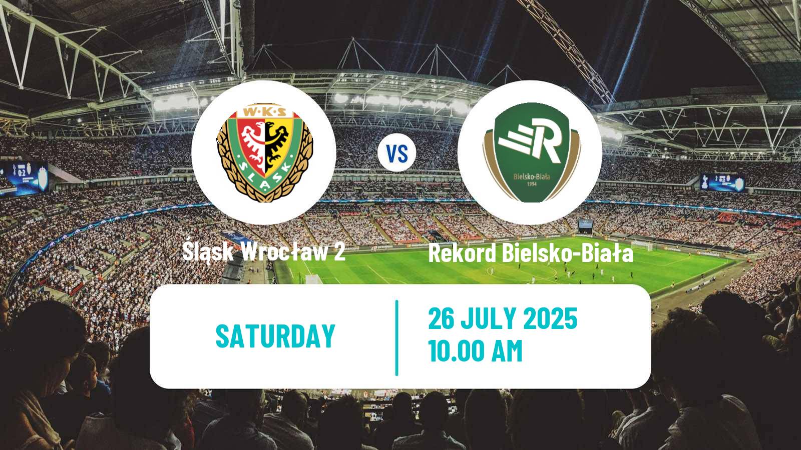 Football Polish Division 2 Śląsk Wrocław 2 - Rekord Bielsko-Biała
