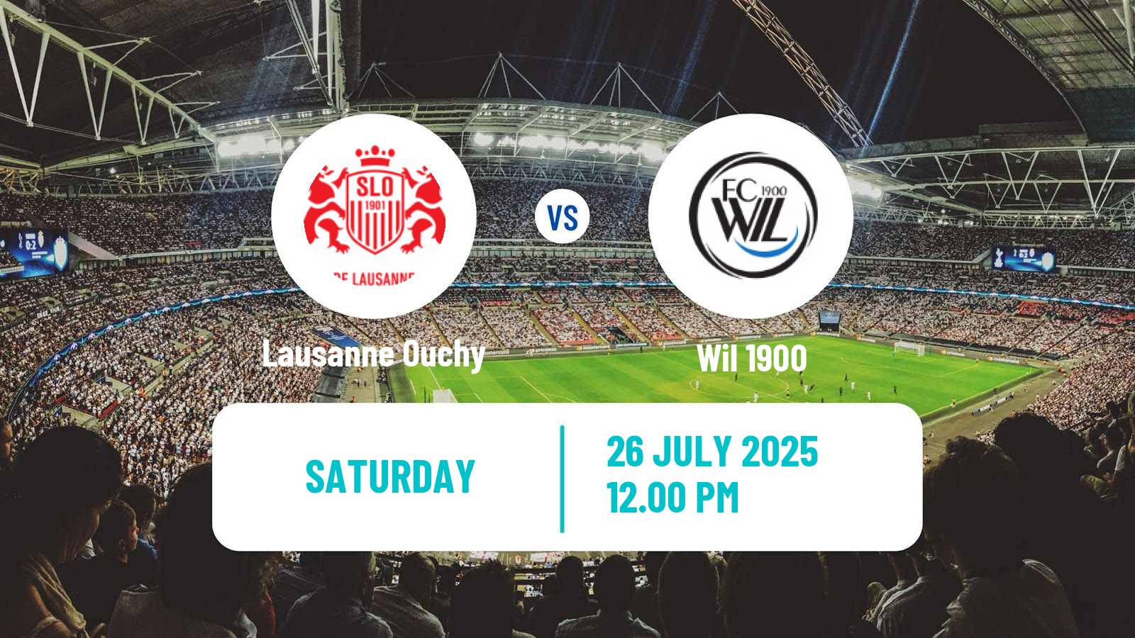 Football Swiss Challenge League Lausanne Ouchy - Wil 1900