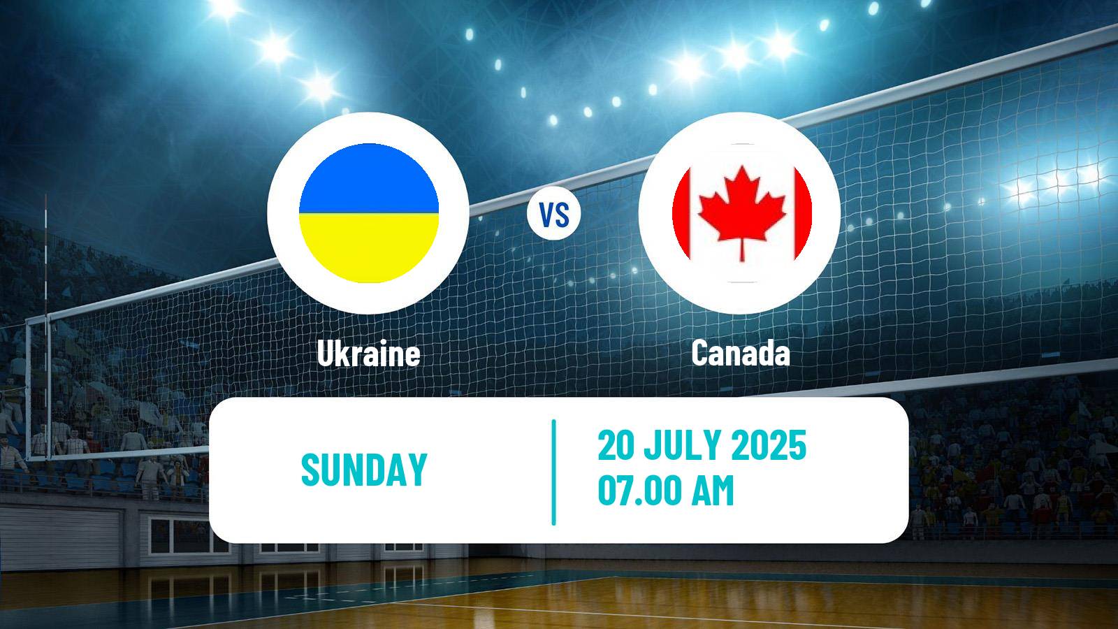 Volleyball Nations League Volleyball Ukraine - Canada