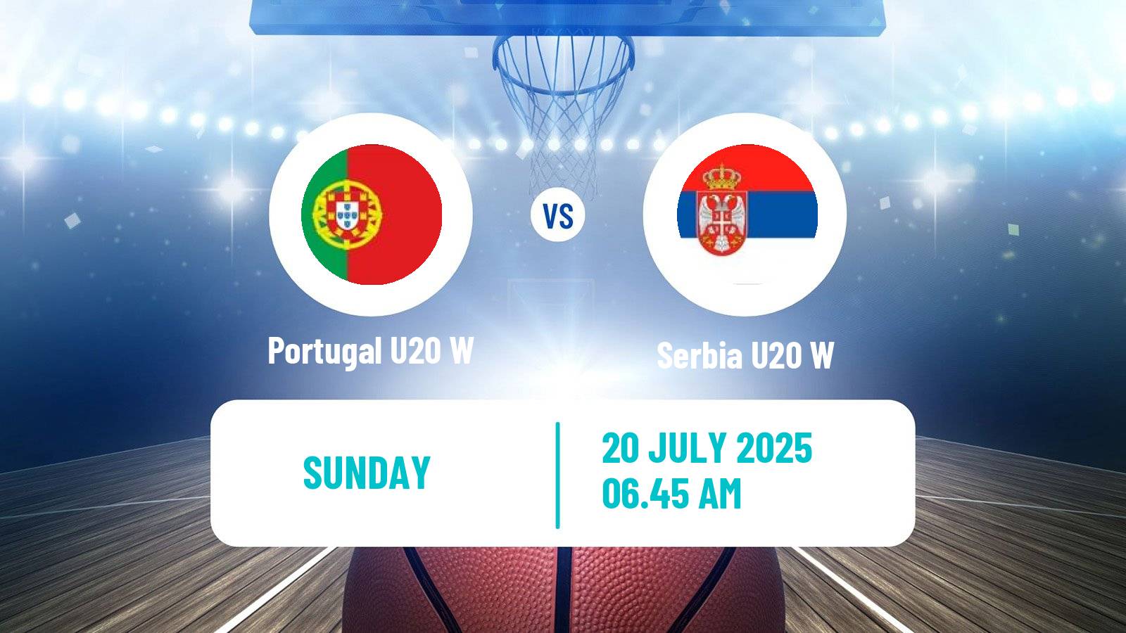 Basketball Friendly International Basketball Women Portugal U20 W - Serbia U20 W