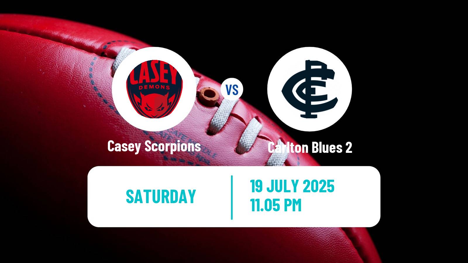 Aussie rules VFL Casey Scorpions - Carlton Blues 2