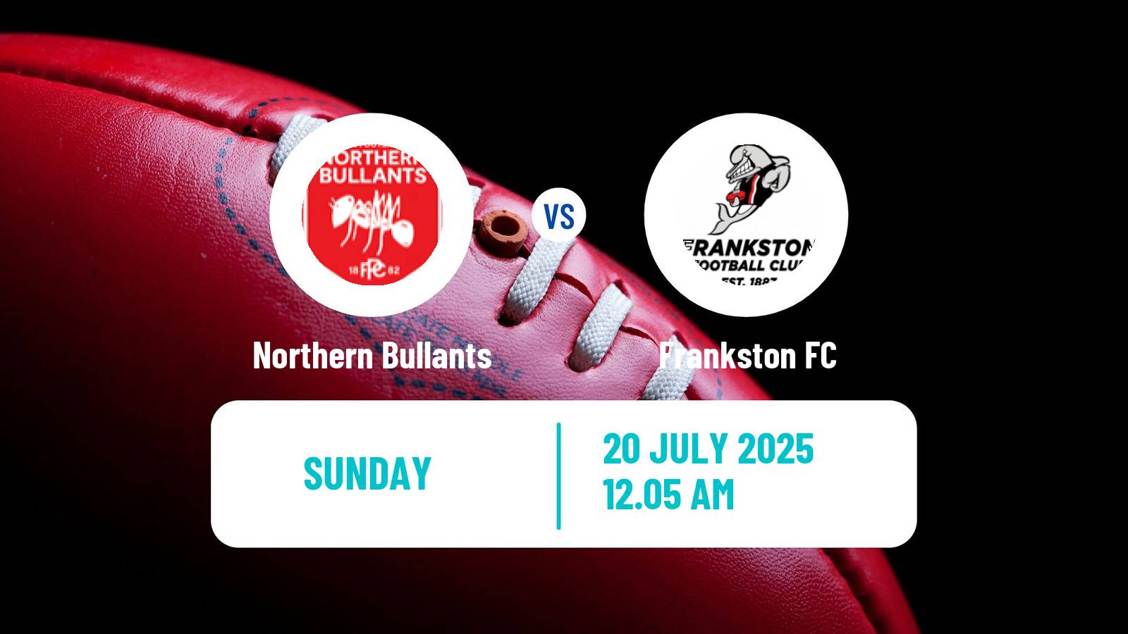 Aussie rules VFL Northern Bullants - Frankston