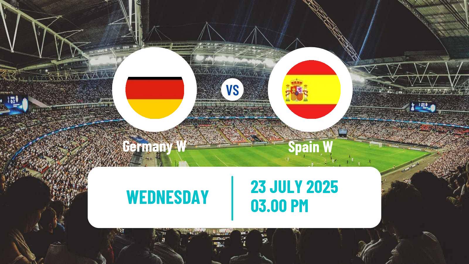 Football UEFA Euro Women Germany W - Spain W