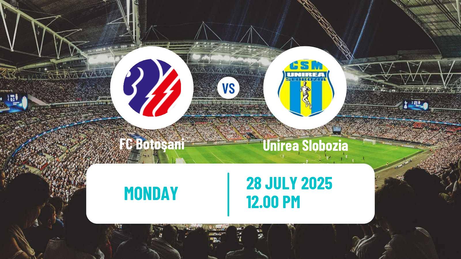 Football Romanian Liga 1 Botoșani - Unirea Slobozia