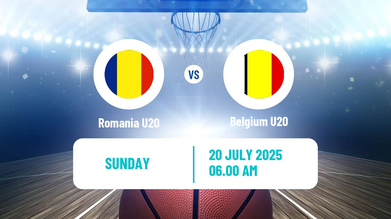 Basketball EuroBasket U20 Romania U20 - Belgium U20