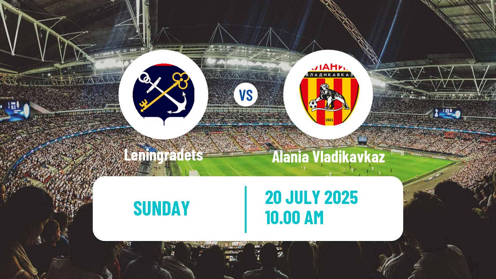 Football Russian FNL 2 Division A Gold Leningradets - Alania Vladikavkaz