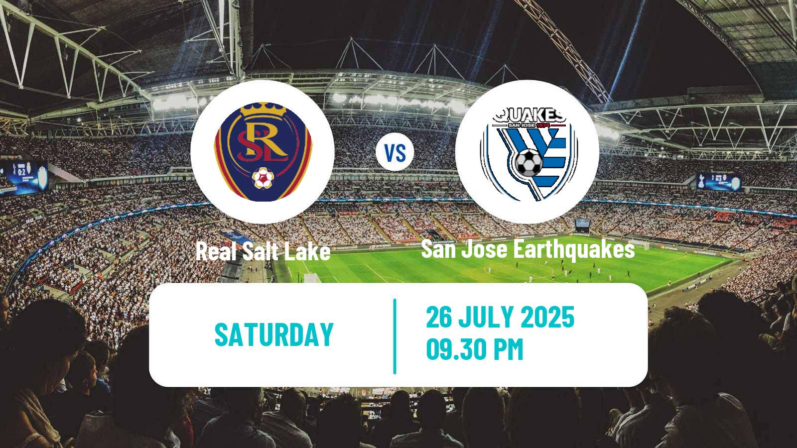 Football MLS Real Salt Lake - San Jose Earthquakes