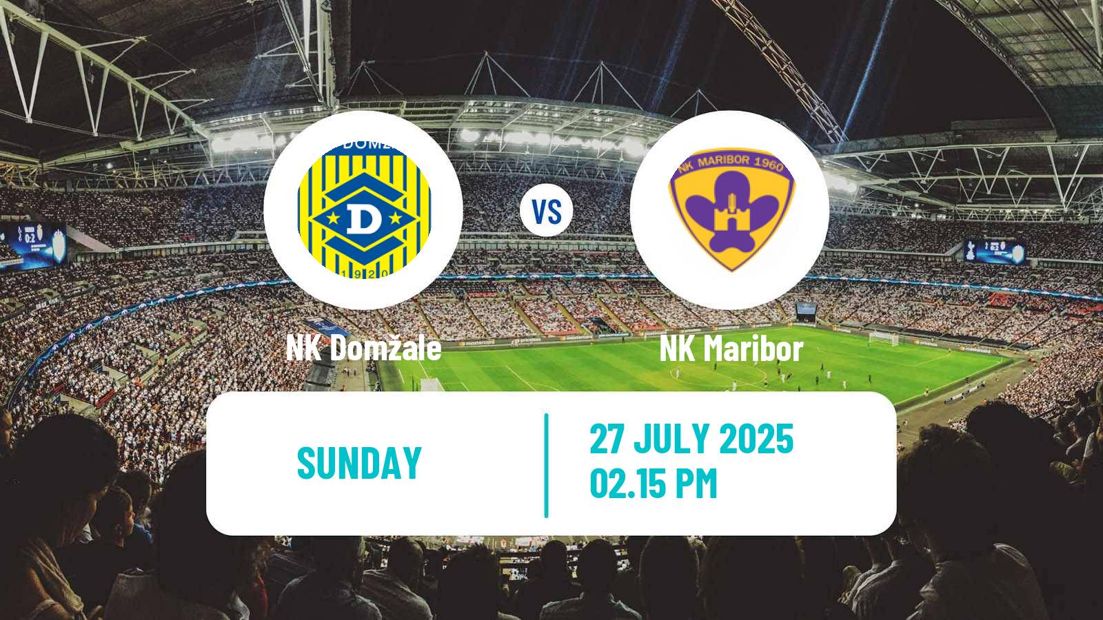 Football Slovenian PrvaLiga Domžale - Maribor