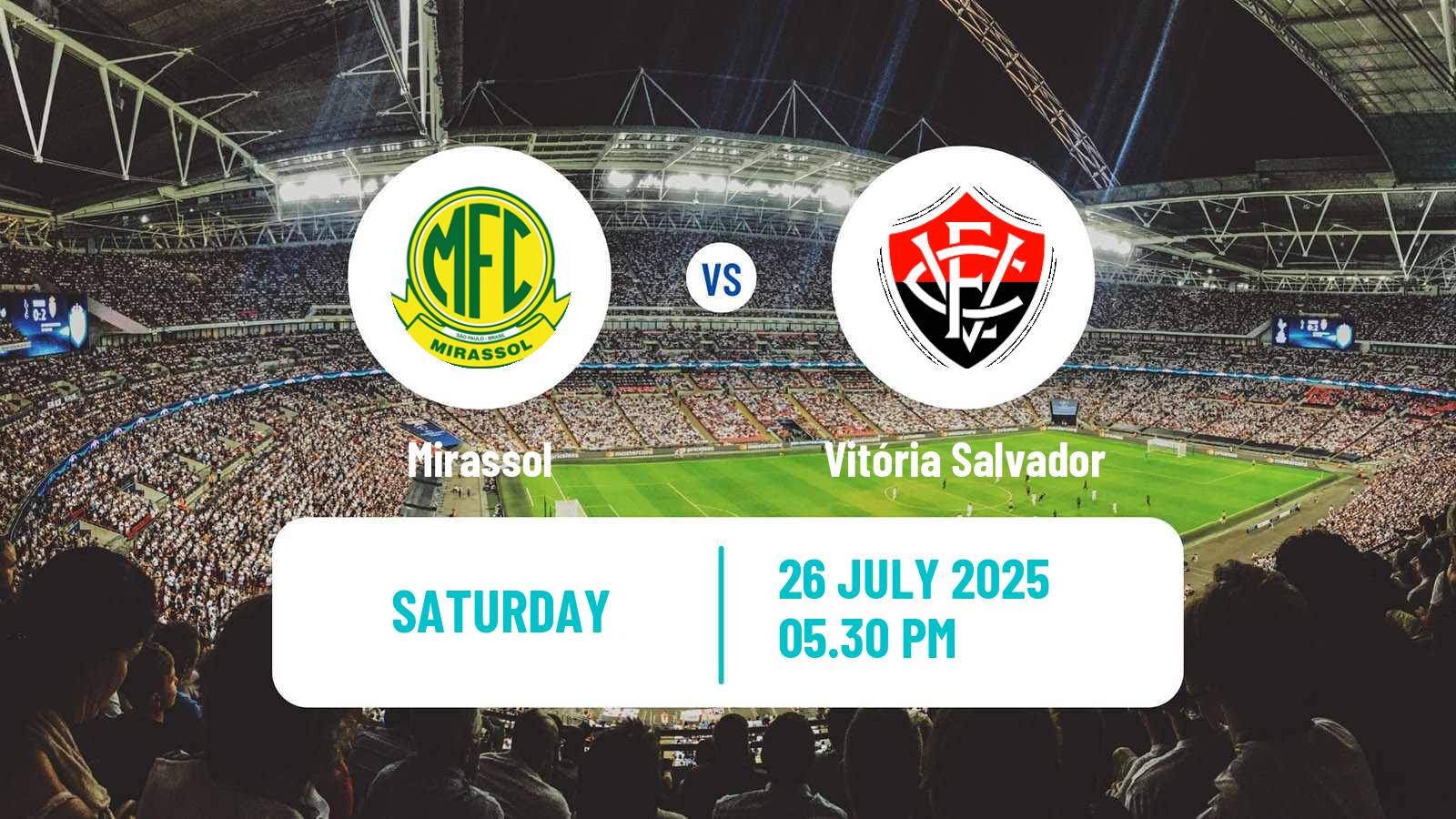 Football Brazilian Serie A Mirassol - Vitória Salvador