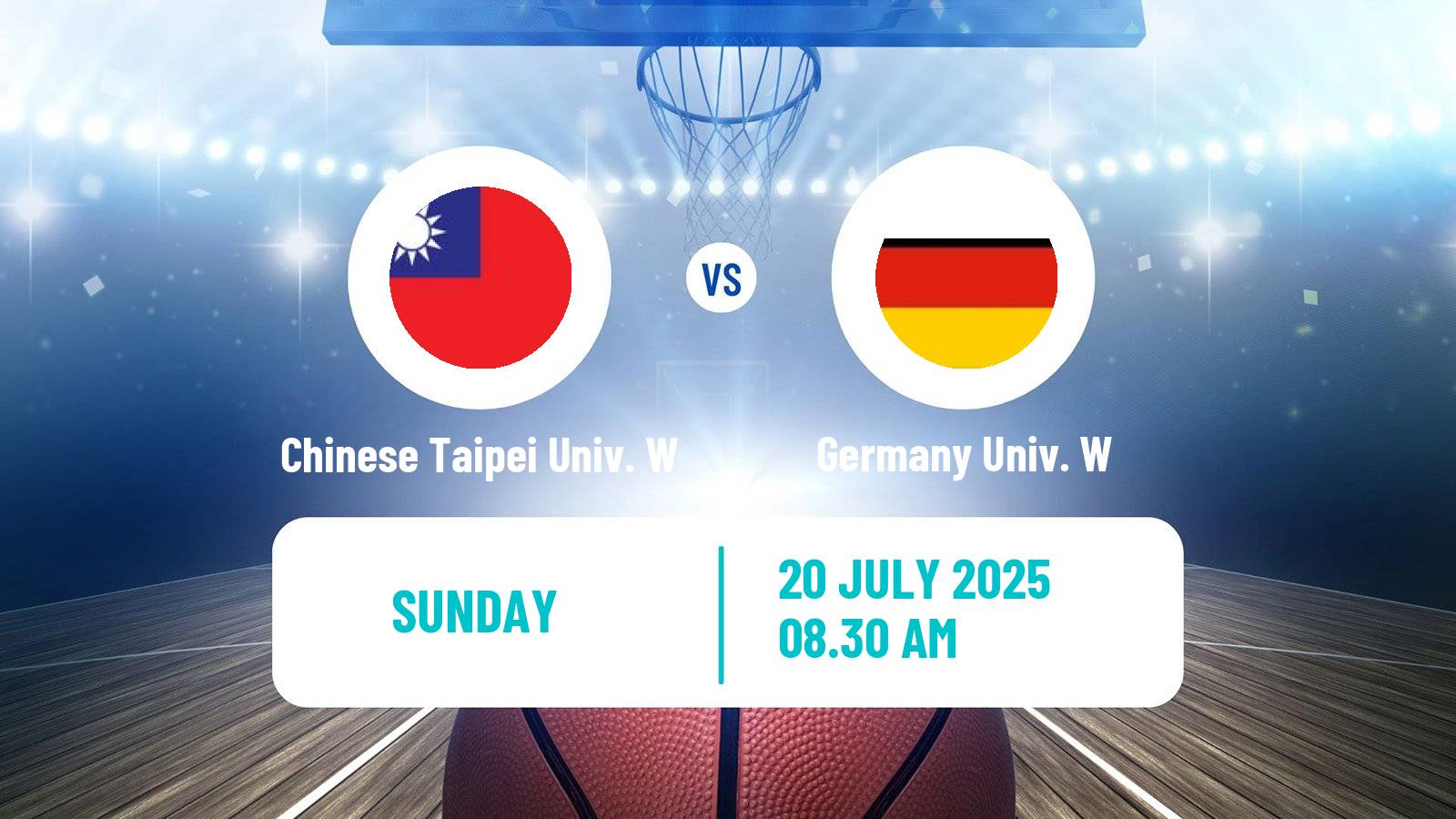 Basketball Universiade Basketball Women Chinese Taipei Univ. W - Germany Univ. W